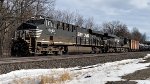 NS 8140 leads the tanker.